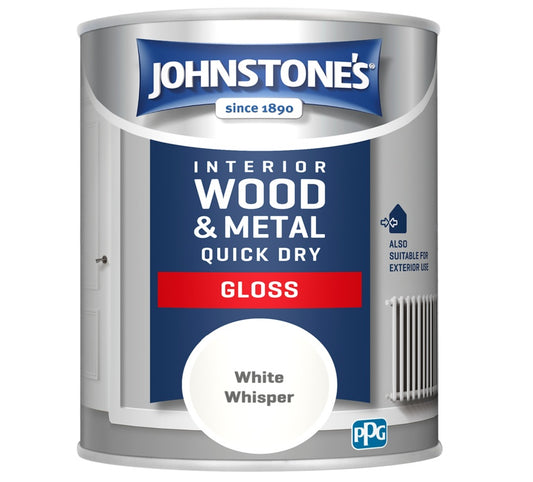 Johnstone's Quick Dry Gloss 750ml White Whisper
