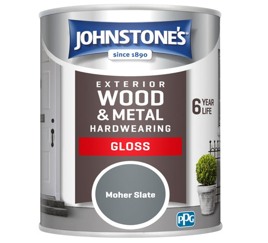 Johnstone's Exterior Hardwearing Gloss 750ml Moher Slate