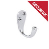 Securpak Coat Hook 50mm Chrome Plated