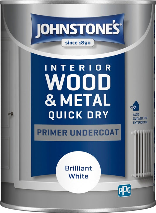 Johnstone's Quick Dry Primer Undercoat Brilliant White 2.5L