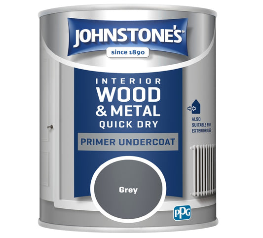 Johnstone's Quick Dry Primer Undercoat 750ml Grey