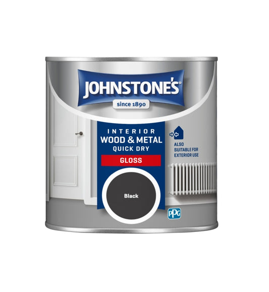 Johnstone's Quick Dry Gloss 250ml Black