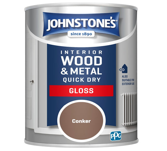 Johnstone's Quick Dry Gloss 750ml Conker