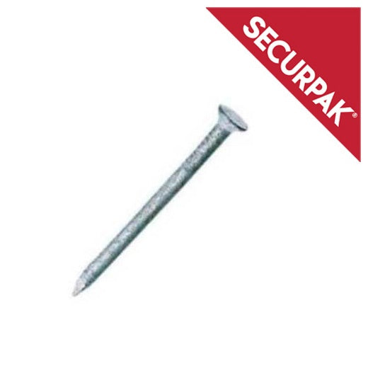 Securpak Round Wire Nails Galvanised 120g 75mm
