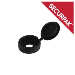 Securpak Fold Over Screw Caps Pack 40 Black