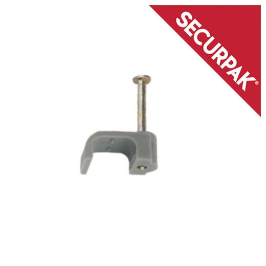 Securpak T & E Grey Cable Clips 1.0mm Pack 20