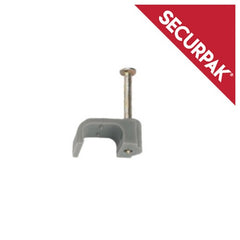Securpak T & E Grey Cable Clips 1.0mm Pack 20