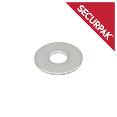 Securpak Zinc Plated Penny Washers M6x32mm Pack 10