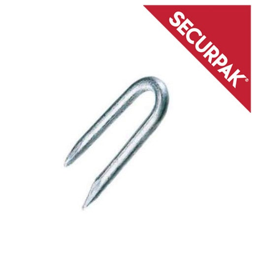 Securpak Zinc Plated Netting Staples 115g 19mm