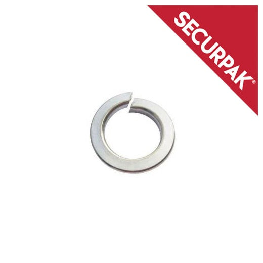 Securpak Zinc Plated Spring Washers M10 Pack 15