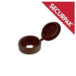 Securpak Fold Over Screw Caps Pack 40 Brown