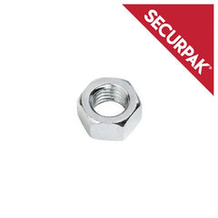 Securpak Zinc Plated Hexagon Nuts M8 Pack 20