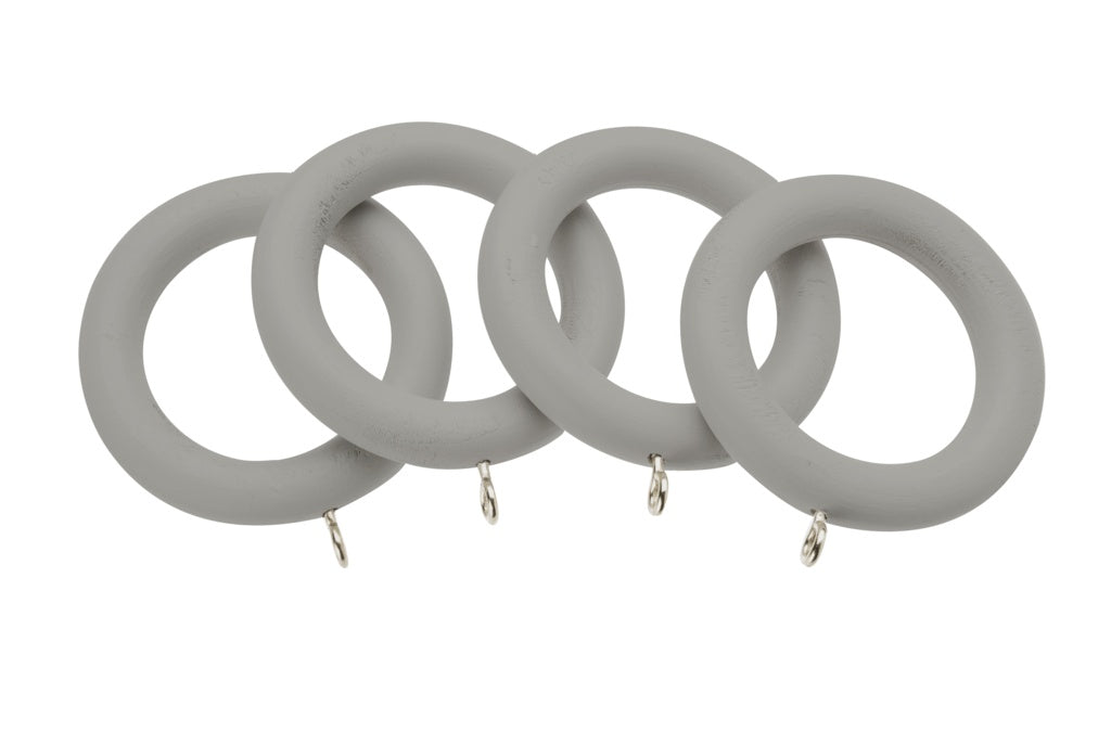 Woodside Wood Pole Rings M/Grey Pack 4 28mm