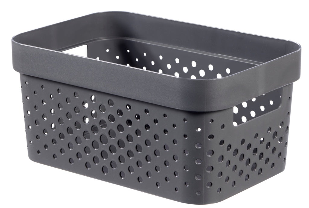 Curver Recycled Infinity Dots Box 4.5L Dark Grey