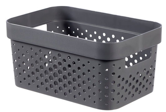 Curver Recycled Infinity Dots Box 4.5L Dark Grey