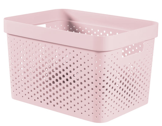 Curver Infinity Dots Box 17L Chalk Pink