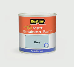 Rustins Matt Emulsion 250ml Grey