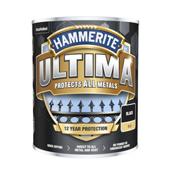Hammerite Ultima Matt All Metal Paint 750ml Black