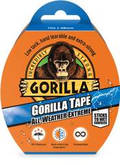 Gorilla All Weather Tape Black 11m