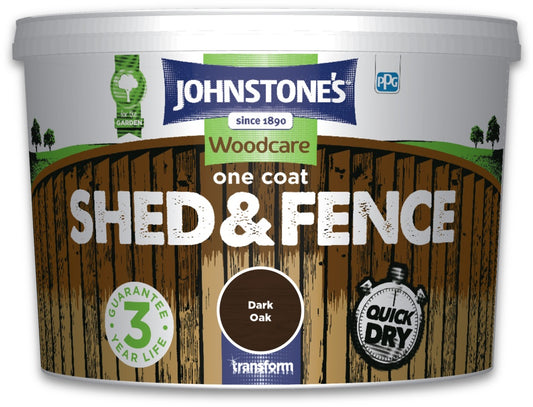 Johnstone's One Coat Shed And Fence 9L Golden Chestnut