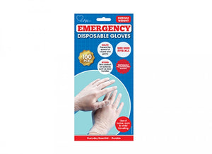 1St Aid Large Midweight Disposable PE Gloves Pack 100