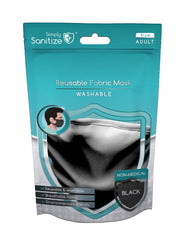 Simply Sanitize Reusable Fabric Facemask Black Single