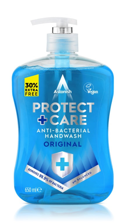Astonish Protect + Care Antibacterial Handwash 650ml Original