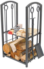 Manor Black Log Station 73 x 46 x 30cm