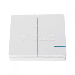 V-Tac 2 Gang Way Sensor Switch IP54