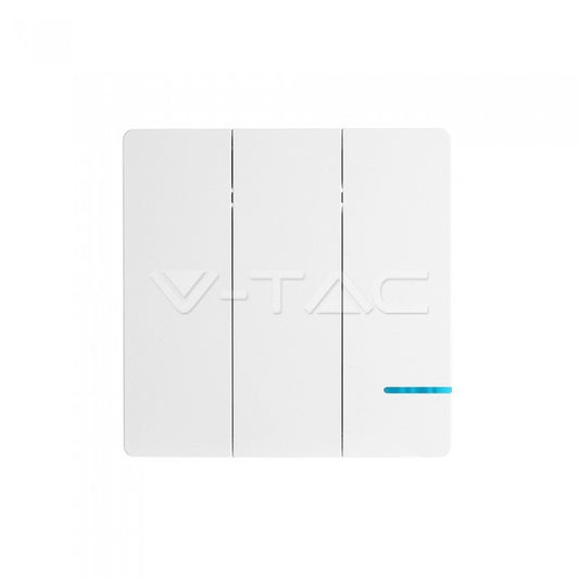 V-Tac 3 Gang Wireless Way Sensor Switch IP54