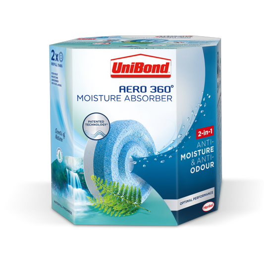 UniBond Aero 360 Moisture Absorber Refills Waterfall Freshness