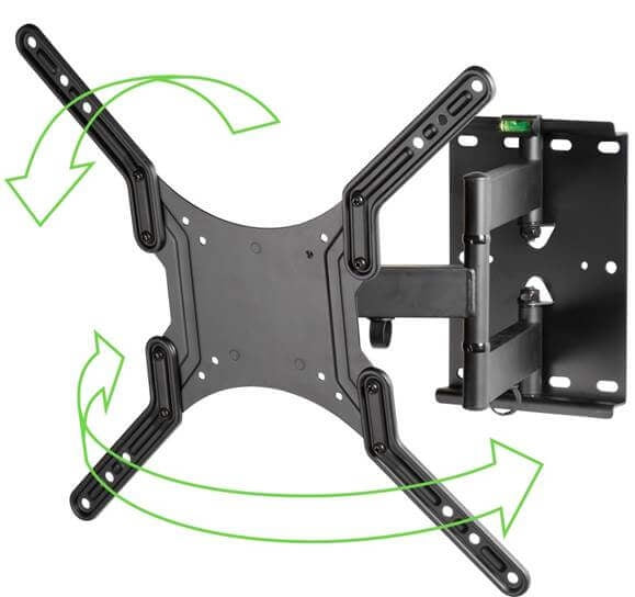Vivanco Uk Ltd Tilt & Swing Wall Mounted Bracket Up to 55"