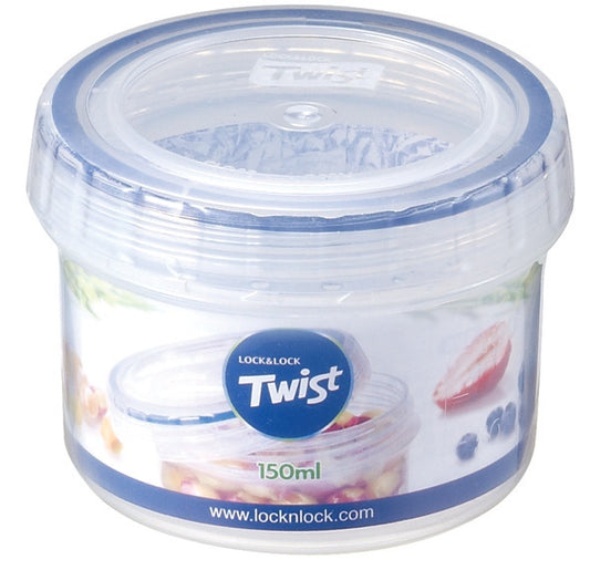 Locknlock Round Food Storage Container with Twist Lid 640ml (115 x 90mm)