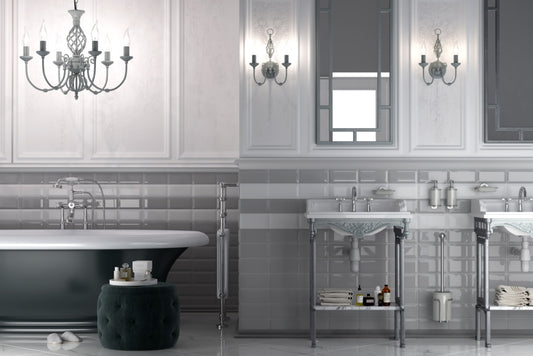 Golden Tile Bevel Metro Wall Tile 200 x 100 x 7 mm Grey 0.88m2