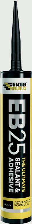 Everbuild Ultimate Sealant & Adhesive Black 300ml