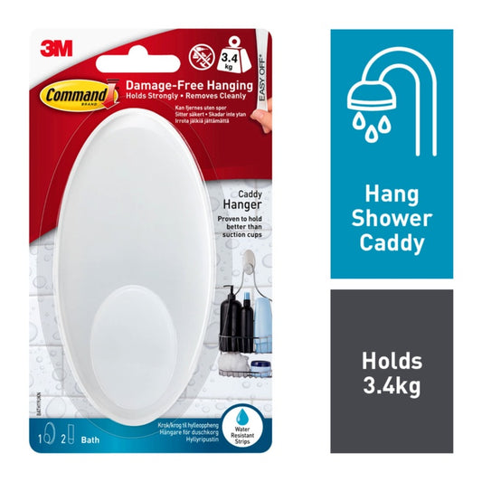 Command™ Bath Shower Caddy Hanger 1 Hanger, 2 Large Strips