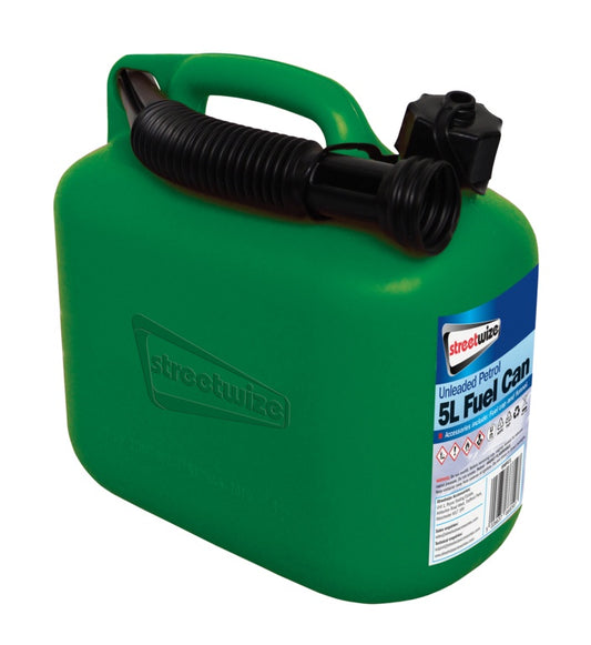 Streetwize Unleaded Fuel Can Green 5L