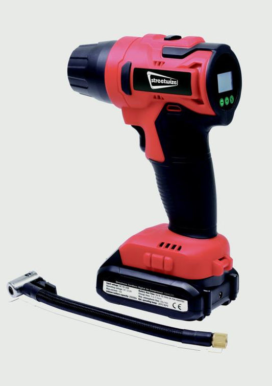 Streetwize Cordless Recharge Tyre Inflator 12v