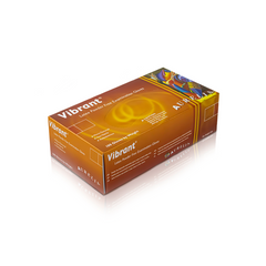 Aurelia Vibrant Latex Powder Free Gloves Box 100 XLarge