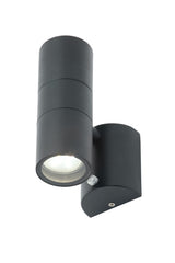 Zinc Leto 2 Light With Photocell Stainless Steel