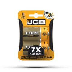 JCB Alkaline Batteries D Cell Pack 2