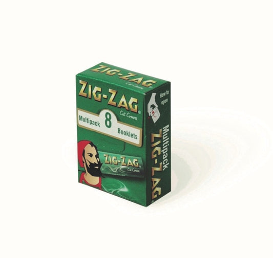 Zigzag Green Multi Pack 8 x 50 Sheets