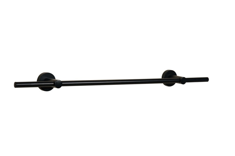 Croydex Flexi Fix Matt Black Epsom Towel Rail