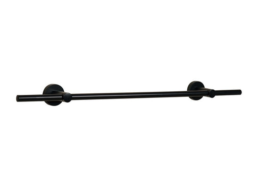 Croydex Flexi Fix Matt Black Epsom Towel Rail