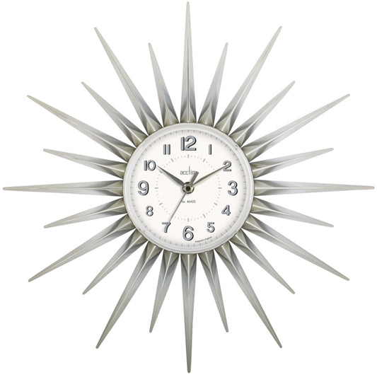 Acctim Stella Wall Clock Chrome