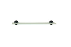 Croydex Flexi Fix Matt Black Glass Shelf