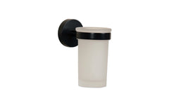 Croydex Flexi Fit Matt Black Tumbler And Holder