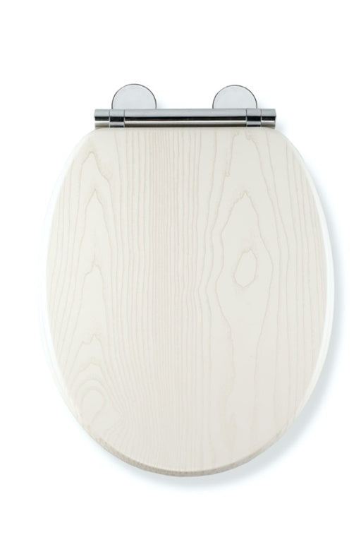 Croydex White Oak Flexi Fix Toilet Seat Soft Close Quick Release