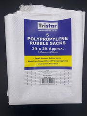 Tristar Woven Rubble Sacks Pack 5