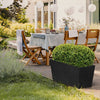 Primeur Sonata Trough Planter Steel Grey 50cm